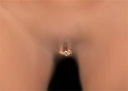 Clit CLIPS TO PUSSY lips NO pierce Gold gp all color gems