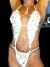 Beautiful Designer Pearl nipple Sexy Full Body Belly Chain
