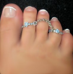Adorn your toes with stars Blues Look duo Fetish toe rings