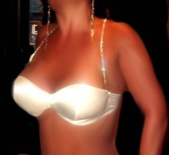 GOLD gep 2 Strand Crystal Rhinestone bra Straps