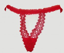 Open Triangle Lace Key Hole Naughty G String Pantie
