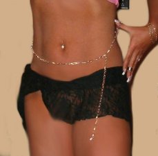 Neckalce Belt Sexy Dancer Glass Charm Belly Chain