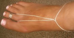 Barefoot anklet thong ankletVery thin chain very strong Classy