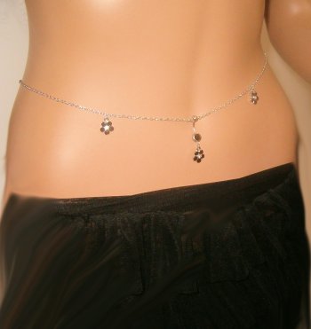 Navel bar crystal belly chain detachable 2 in 1 pick ur size cus