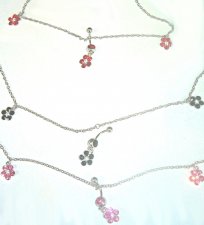Navel bar crystal belly chain detachable 2 in 1 pick ur size cus