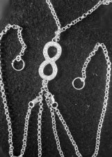 Miss ETERNITY Detachable Nipple Sexy Body Chain Pierced or Non