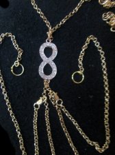 Miss ETERNITY Detachable Nipple Sexy Body Chain Pierced or Non
