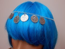 Coin Dangle Silver sep Head Chain Money Goddess Lightweight