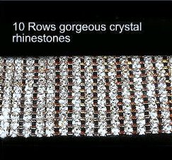 11 Row Swarovski Collar w/Swarovski crystals Rhinestones