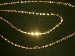 Scroll Thick Interchangable Navel Bar ring Belly Chain