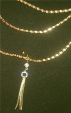 Scroll Thick Interchangable Navel Bar ring Belly Chain