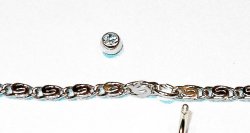Scroll Thick Interchangable Navel Bar ring Belly Chain