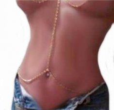 Link GOLD gep Quality BODY Belly Nipple Chain