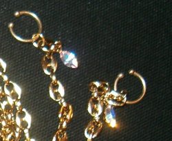 Link GOLD gep Quality BODY Belly Nipple Chain
