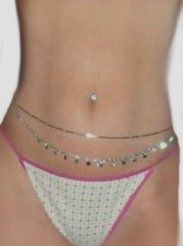 A Set 2 Gorgeous Silver sp Sexy Dancer Belly Belt chains