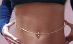 Interchangeable © Navel belly Chain CRYSTALS