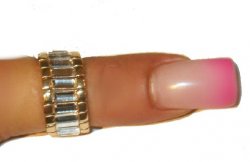 SEXY Thumb Finger sexy one size Large Crystal Ring