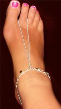 Comfy Swag Heart Charm Foot thong Shoe Anklet