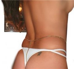 18 KT Gold gep Love Knot Dancer Body Belly Belt Chain