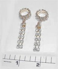 Rhinestone crystal nipple Body DANGLE RING NO PIERCE