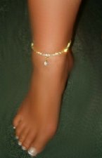 Quality austrain Crystal one size anklet