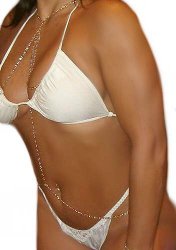 Miss Mercedes Detach Nipple Belly Swarovski Body Chain