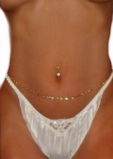 Miss Mercedes Detach Nipple Belly Swarovski Body Chain