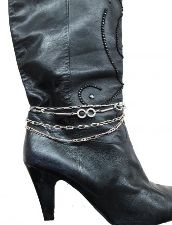 Smoking Sexy Four Row Assorted Silver sp swing Boot Chain Adjust