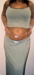 Double drop swag Rhginestone Butterfly Exquiate Belly Chain