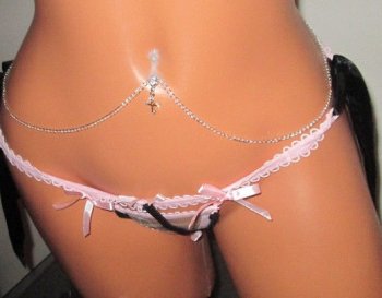 InterchangeableBelly Chain Cross Cubic Zirconia Navel Bar
