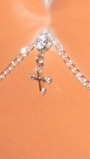 InterchangeableBelly Chain Cross Cubic Zirconia Navel Bar