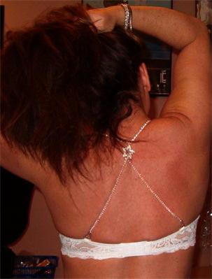 Rhinestone Bra Straps Halter Dancer Backless Body Chain - Click Image to Close