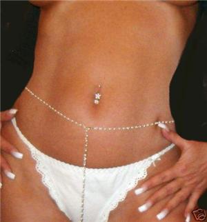 2 Drape Pearl Tear GEP Diva Sexy Dancer Body Belly Chain - Click Image to Close