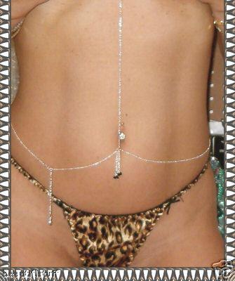 .925 Sterling Silver Full Sexy Body Belly Chain WOW