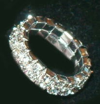 2 Row RHINESTONE CRYSTAL Austrain crystal thumb to toe ring